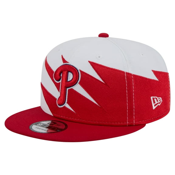 Men's New Era Red/White Philadelphia Phillies Jagged 9FIFTY Snapback Hat
