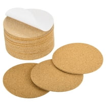 28Pack Self Adhesive Cork for Coaster, 95mm/3.74inch Round Cork Tiles(2mm Thick)