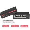 thumbnail image 2 of Switch de Red ienRon de 5 Puertos Gigabit para Escritorio/Colocación en Pared, 2 of 9
