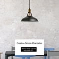 thumbnail image 4 of Hierro industrial E27 Lámpara colgante Lámpara de cocina Retro Pantalla colgante (Negro) Lamparas Tmvgtek Para estrenar, 4 of 8