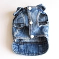 thumbnail image 4 of Denim Vest For And Cats Fashionable Apparel With Adjustable Straps And Comfortable Fit, 4 of 7