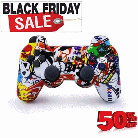 Black Friday deals & offers!PS3 Controller Wireless Dualshock 3 - PS3 Remote for Playstation 3,The Best Choice for