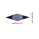 thumbnail image 3 of BUFANDA DE CUELLO PLEGADA EN ROMBO CON RAYAS DE COLOR CONTRASTANTE PARA MUJERES INSPIRE CHIC AZUL, 3 of 5