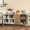 thumbnail image 4 of Costway Buffet Bahut de 63 Pouces Armoire de Rangement de Cuisine avec 4 Compartiments Tablette Ajustable, 4 of 10