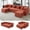 Rust, variant on BEHOST 130" Oversized Modular Sectional Sofa for Living Room, Flexible Combination U-Shaped Cloud Couch, Christmas Rust Red