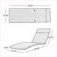 thumbnail image 4 of Outdoor Chaise Lounge Cushion | Water-Resistant 100% Polyester | 79.25”L x 27.5”W | For Patio Deck Backyard | Crimson Red, 4 of 6
