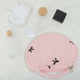 thumbnail image 4 of Unique Bargains Heart-shaped Embroidered Bow Makeup Bag for Travel Pink Polyester, 4 of 6