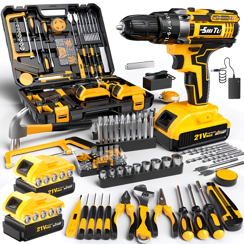 DGB Cordless Drill Driver Set, Lightweight Rechargeable Power Drill for Home Improvement, Furniture Assembly, and Everyday Repairs, Portable Handheld Drill for Wood, Metal, and Plastic Projects