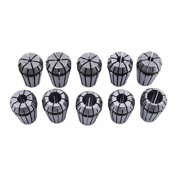 Portabrocas elástico, 10 piezas ER16 1-10 mm Herramienta de torno de fresado por resorte Portabrocas impulsado por rendimiento NikouMX herramienta