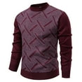thumbnail image 5 of Mens Sweaters and Pullovers Crewneck Sweater Soft Casual Sweaters for Men Classic Pullover Sweaters with Ribbing Edge Winter Thermal Sweater, 5 of 5