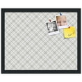 thumbnail image 2 of PinPix 20x16 Custom Cork Bulletin Board Argyle Gray Poster Board Has a Fabric Style Canvas Finish, Framed in Argyle Gray, by ArtToFrames (PinPix-638), 2 of 6