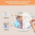 thumbnail image 3 of Rotating acrylic display featuring a high-resolution cappuccino image with ultra-clear pixels for an elegant presentation, 3 of 8