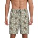 thumbnail image 1 of Balery Bees And Chamomile Pantalones cortos de pijama de punto de algodón para hombre con cinturilla y bolsillos-3X-Large, 1 of 6