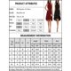thumbnail image 4 of Vestido de dama de honor de gasa fluido con cuello Halter alto y bajo para fiesta y boda para mujer, 4 of 4