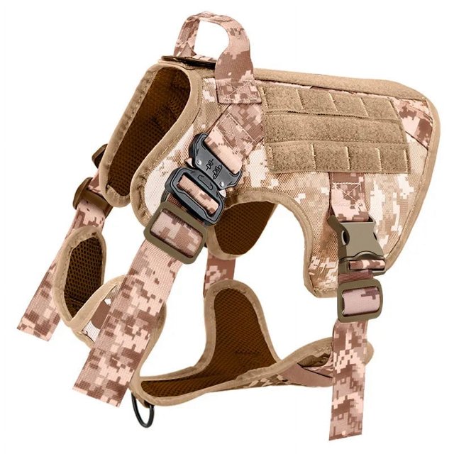 Military Large Dog Harness Pet German Shepherd K9 Malinois Training Vest Tactical Dog Harness And Leash Set For Dogs Accessories ShopWise Round