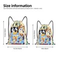 thumbnail image 2 of Silaia Bluey Print Drawstring Backpack,Sport Storage Bag,Cinch Bags,Drawstring Backpack,String Bag for Gym Shopping Sport Yoga-Medium, 2 of 6