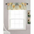 thumbnail image 3 of Vintage Hot Air Balloon Kitchen Valances for Windows Farmhouse Linen Window Valance Curtain for Living Room Window Treatment Modern Balloon Floating Valance Rod Pocket Topper Drape, 42 x 12 Inch, 3 of 6