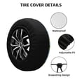 thumbnail image 2 of Fotbe Lemon Funda de Llanta de Repuesto con Estampado, Engrosada, Ajuste Universal para Jeep, Remolque, RV, SUV, Camión-17 inch, 2 of 6