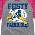 thumbnail image 3 of Disney - Donald Feisty And Fabulous - Toddler & Youth Girls Raglan Graphic T-Shirt, 3 of 5