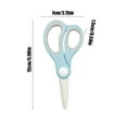 thumbnail image 2 of Yatlte Ceramic Scissors - BPA-Free Safety Baby Food Shears with Blade Cover & Travel Case, Portable Toddler/Kitchen Scissors 15cm, Easy Clean (5.9"), 2 of 5