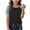 Black, variant on Denim Patchwork T Shirts for Girl Short Sleeve Casual Summer Shirts Crewneck Basic Loose Fit Jean Blouse Lightweight Color Block Tops 4-15 Years