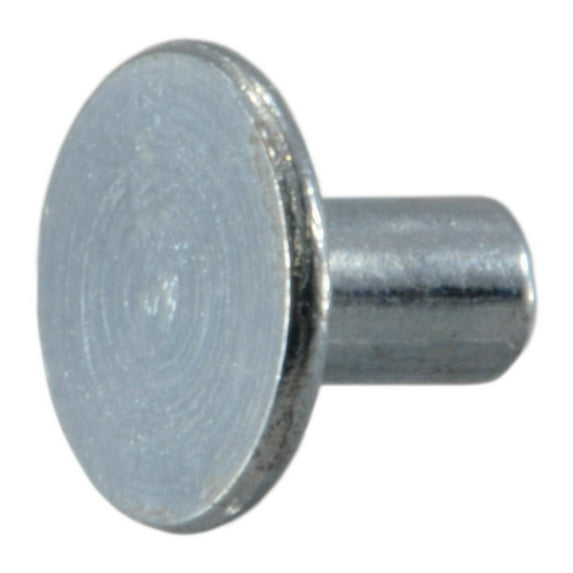 10 oz. x 0.24" Flat Head Zinc Plated Steel Tinner Rivets (160 pcs.)