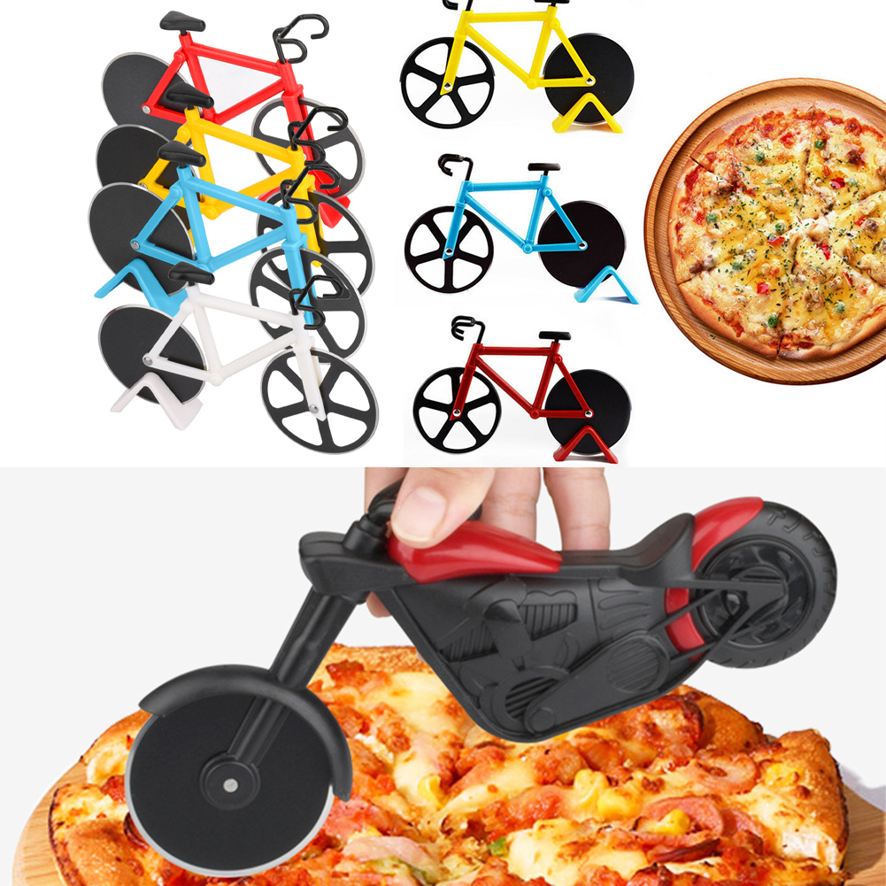 Pizza Cutter Stainless Steel Bicycle Shape Wheel Bike Roller -  Sweden