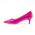 thumbnail image 2 of Zhabtuc Womens Kitten Heels,2 Inch Low Heel Pumps Slip On Closed Pointed Toe Pumps Office Work Shoes Dress Pumps Fuchsia Size 11, 2 of 7