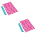 thumbnail image 1 of Ounissouiy Sello de letras para hornear, plantillas en relieve de plástico para manualidades, sello alfanumérico entrelazado para tartas Rosa roja 2Conjunto, 1 of 6