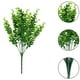 thumbnail image 5 of Billuyoard 2 piezas de plantas de arbustos de plástico de eucalipto Artificial plantas de apariencia vívida para la decoración del balcón de la fiesta Decoración Verde oscuro Billuyoard HA084256-02, 5 of 6