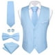 thumbnail image 1 of Chaleco de seda elegante para hombres, conjunto de chaqueta sin mangas, corbata de pajarita, traje de boda, oro sólido, verde, rosa, Morado, Rojo, 1 of 5