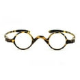 thumbnail image 3 of 32mm Retro Reading Glasses Fashionable Small Round Tortoise Personalized Classic Blue Light Blocking Readers TR90 Flexible Presbyopic Glasses +3.50, 3 of 7