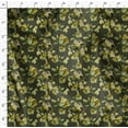 thumbnail image 4 of Soimoi Florals Printed, Cotton Satin Spandex, Sewing Fabric by The Yard 54 Inch Wide, Decorative Fabric for Dresses and Home Accents, Olive Green, 4 of 6