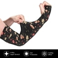 thumbnail image 3 of Lsque Red White Flowers Cooling Arm Sleeves for Men & Women -Compression Sleeves to Cover Arms for Working,Sun Sleeves for UV Protection,Breathable, Moisture-Wicking, 3 of 8