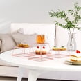 thumbnail image 5 of Expositores de comida YFEEN, elevadores de mesa para postres, oro rosa, juego de 4, 5 of 5