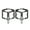 Black, variant on VIVIMAX Aluminum Alloy Bicycle Pedals,Model JK309?Cleated Design, 4 Independent Bearings