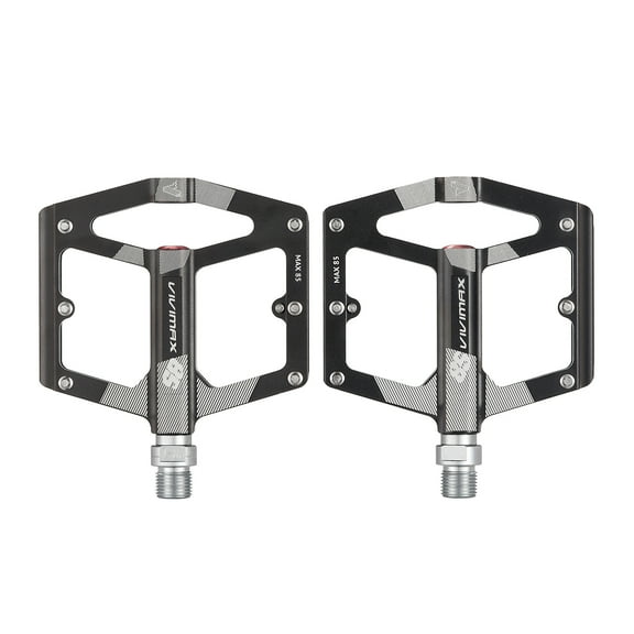 VIVIMAX Aluminum Alloy Bicycle Pedals,Model JK309,Cleated Design, 4 Independent Bearings
