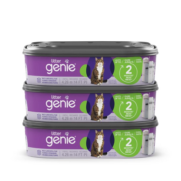 Bolsas de recarga Litter Genie de 14 pies con tecnología Odor-Barrier (paquete de 3)