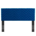 thumbnail image 3 of Tufted Headboard, Full Queen, Blue Navy, Velvet, Mid Century Bedroom, Modern Contemporary Boutique HB35228, 3 of 9
