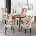 thumbnail image 3 of Printed Dining Room Chair Covers Set of 4, Stretch Kitchen Chair Covers Washable Parsons Chair Slipcover Removable Dining Chair Protectors for Hotel,Ceremony(Floral Pattern1), 3 of 6