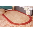 thumbnail image 4 of Chouhan Rugs Natural Jute Red Bordered Rug Bohemian Rug Decor Rug Handwoven Rug Custom Rug Decorative Rug, 4 of 8