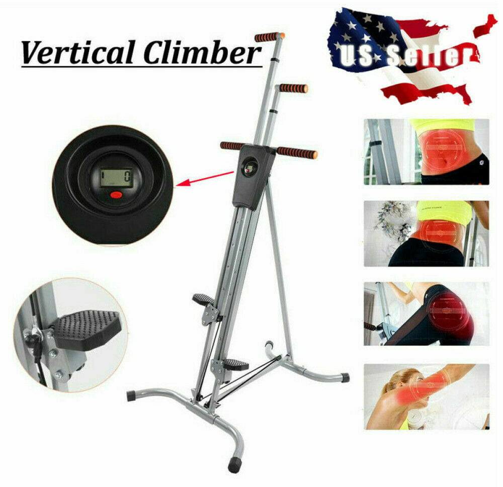Brand Maxi Climber Vertical Stepper Exercise Fitness with Monitor& Manual Sealed 