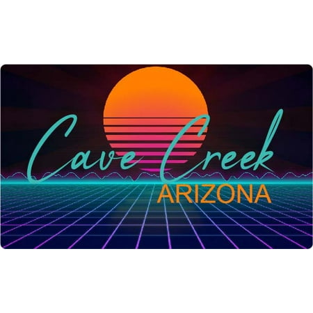 

Cave Creek Arizona 4 X 2.25-Inch Fridge Magnet Retro Neon Design
