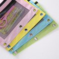 thumbnail image 3 of 3 Rings Pencil Pouch, 10 Pack Pencil Pouch Zippered Pencil Case with Double Pocket and Mesh Window, Double Zipper Bag Double Clear Pencil Case (Statio, 3 of 5