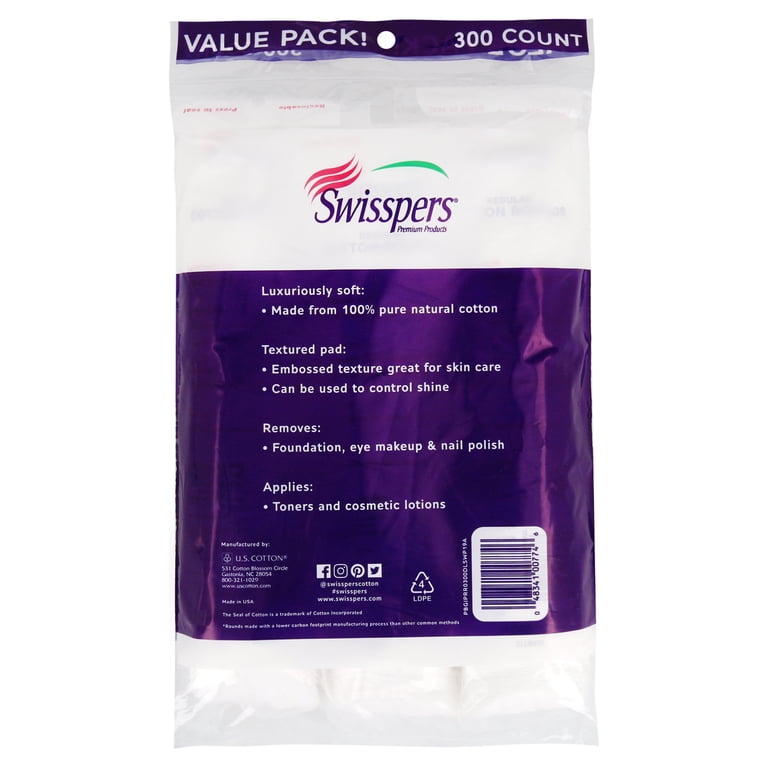 100% Cotton Rounds Value Pack, 300 Count photo 4