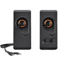 thumbnail image 2 of Altavoces para computadora, sonido estéreo, alimentación USB, multimedia, con luz LED de colores para computadora de escritorio y portátil (paquete de dos), 2 of 8