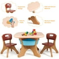 thumbnail image 5 of Infans Children Kids Activity Table & Chair Set Play Furniture W/Storage Indoor/Outdoor, 5 of 7