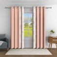 thumbnail image 4 of Aofoto Blackout Curtains, Thermal Insulated Room Darkening Noise Reducing Curtains for Bedroom, 2 Panels, 42" W x 96" L, Peach Pink, 4 of 6