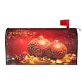 thumbnail image 2 of PHELIKA Merry Christmas Happy New Year 05 Mailbox Covers Magnetic Mailbox Wraps Post Letter Box Cover Mailwrap Garden Home Decor Standard Size 21"H x 18"W, 2 of 8