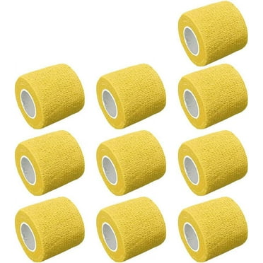 2 Inches X 5 Yards Self Adherent Cohesive Wrap Bandages Strong Elastic First Aid Tape for Wrist Ankle Pack of 10